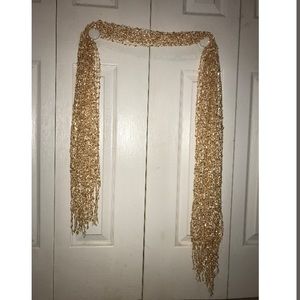Gold shimmery scarf